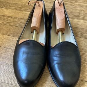 Cole Haan Black Leather Loafers Minimalist Design